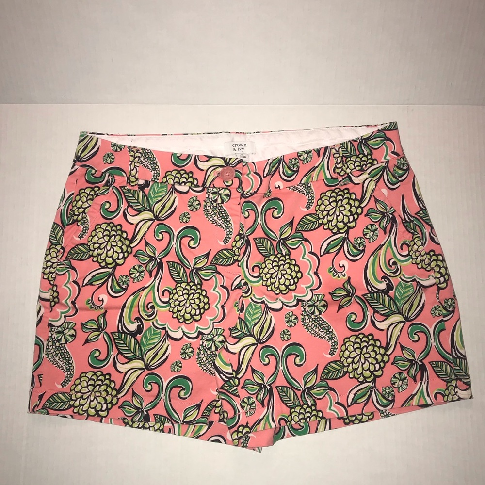 Crown and Ivy Coral shorts